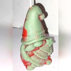 Hand crafted limited edition gnome holiday candle